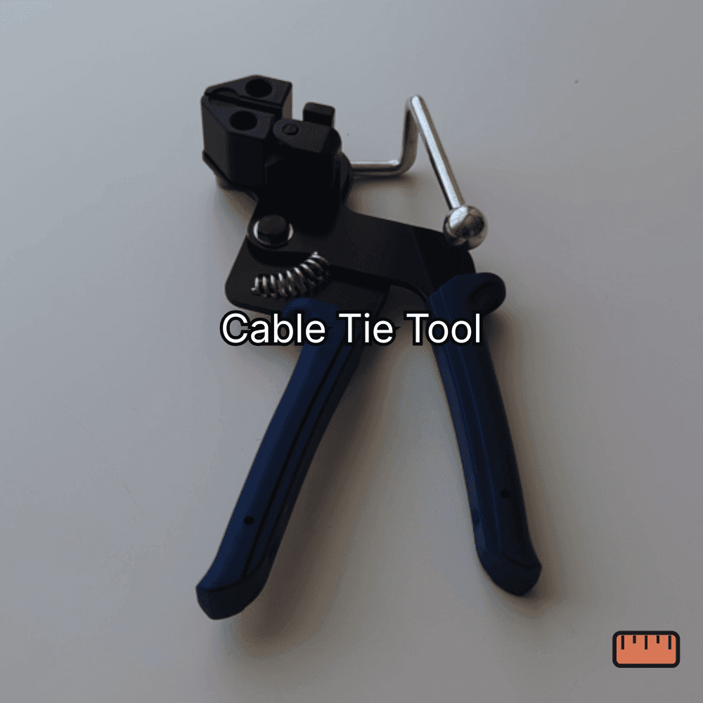 Stainless steel cable tie tensioning tool
